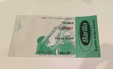 1985-86 ROMA - TORINO  Biglietto Stadio Campionato Calcio   - vintage ticket