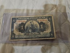 Perù 1935 1 One Un Sol De Oro