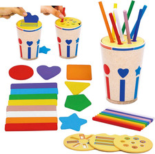 Giochi Montessori 1 2 3 Anni, Gioco Di Ordinamento, Giochi in Legno per Bambini 