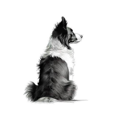 Adesivo auto border collie x - auto,