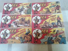 Lotto 6 coll. del Tex 36 pagine a strisce n. 3, 4, 5, 6 ,7, 8 - Anastatica 2021