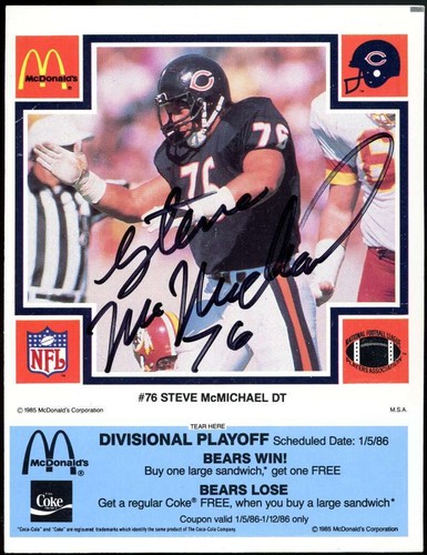 Autografo steve mcmichael - autografo,