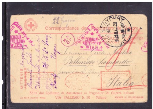 Cartolina prigionieri - cartolina, di