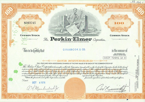 Perkin elmer corporation 1976 - perkin-elmer, corporation,