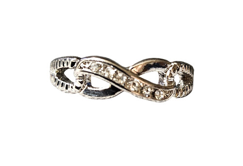 Anello infinito placcato
