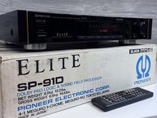 Pioneer Elite SP-91D Dolby Pro processore di campo logico e audio con scatola e telecomando