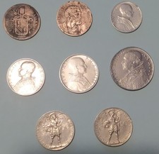 Selezione sette monete Stato Vaticano +  una Stato Pontificio