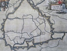 Gand Belgio Fiume Canali 1697