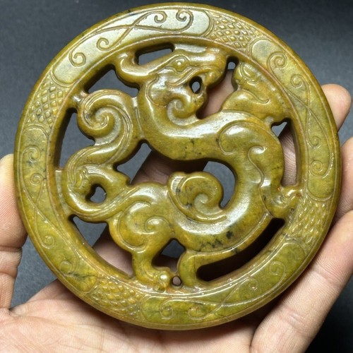 Ciondolo intaglio giada - , 4"