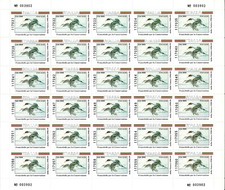 1998 Italia repubblica lire 5000 anatra conservazione habitat fauna selvatica **