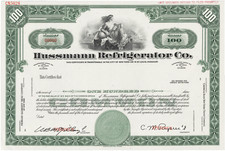 Hussmann Frigorifero Co. Certificato di Stock.