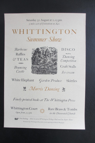 Whittington press poster - whittington, for