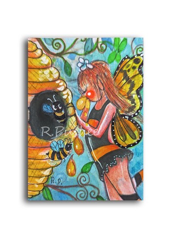 Aceo illustrazione originale - illustrazione,