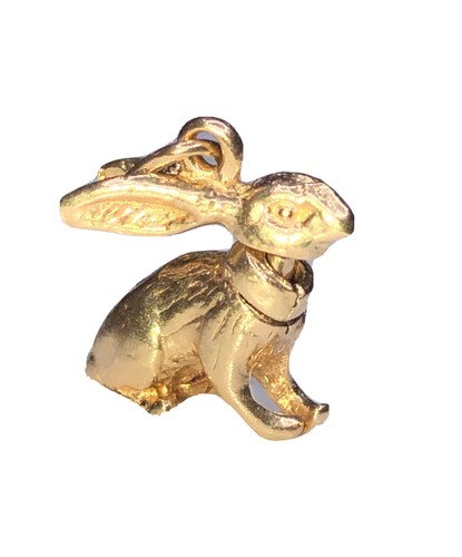 Ciondolo coniglietto oro - coniglietto, in