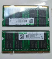 Memorie RAM 2x 1gb SO-DDR2-667 Kingmax KSCD48F-A8KB5