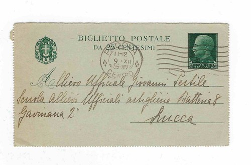 Intero biglietto postale - intero,