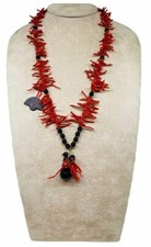 COLLANA CORALLO ROSSO ARGENTO
