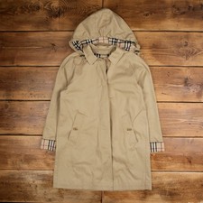 Burberry trench coat M donna anni 00 beige nova check soprabito giacca