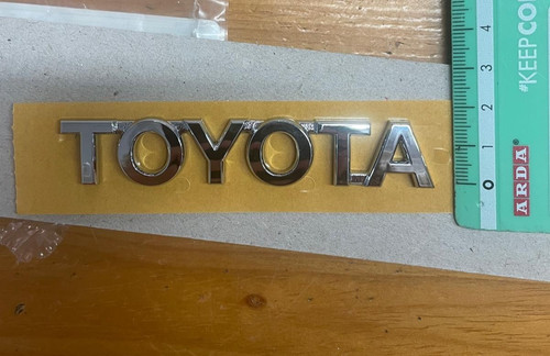 Scritta cromo toyota originale - cromo,