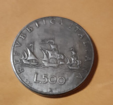 RICONIO MONETA REPUBBLICA LIRE 500 PROVA BANDIERINE AL CONTRARIO