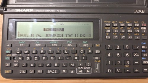 Sharp pocket computer e500s - sharp,