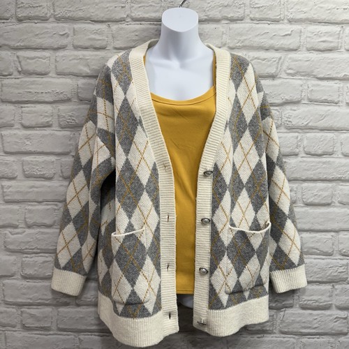 Cardigan maglione zara argyle - maglione,