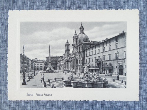 Piazza navona roma - navona, cartolina