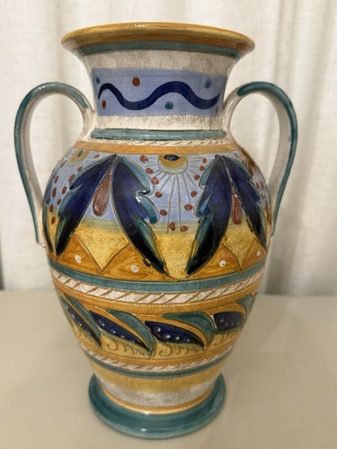 Vaso anfora graffito maiolica - vaso,