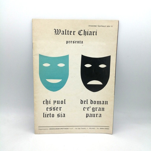 Chi vuol esser lieto sia - sia,
