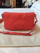 MARC BY MARC JACOBS LUSSO PELLE PEBBLED BORSA TRACOLLA  PINK ROSA GOLD ORIGINALE