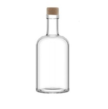 Bottiglia in vetro 500ml con tappo TONDA per acqua liquori limoncello decoupage