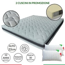 Materasso H22 cm con 800 molle insacchettate, Comfort 7 zone +1 cuscino - VEGA