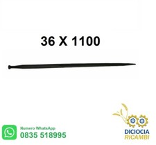 Punte Coniche Denti per Forca trattore Rotoballe fieno paglia letame 36 X 1100