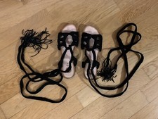 sandali gladiatore neri