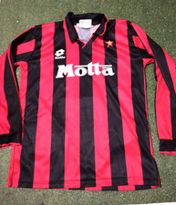 Milan 1993-1994 Football SHIRT lotto Maglia Calcio Vintage No match baresi motta
