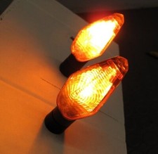 BARRACUDA FRECCE VINTAGE UNIVERSALI PICCOLE MOTO SMALL TURN LIGHTS MOTORCYCLE #7