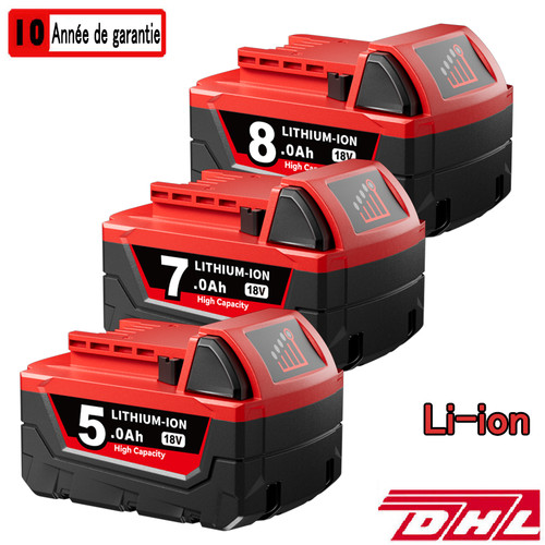 Pour batterie milwaukee m18 - batterie,