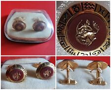 Coppia GEMELLI ♐️SAGITTARIO polsino CAMICIA gioielli VINTAGE segno ZODIACALE oro