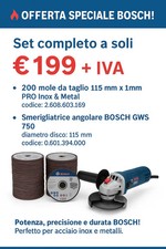 Set smerigliatrice angolare