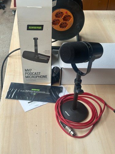 Microfono podcast shure mv7 k - podcast,,