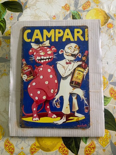 Insegna metallo campari - metallo,,