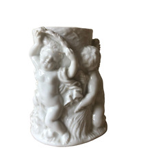 Vaso vaso bianco stile barocco