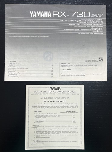 Yamaha 730 ricevitore - rx-730,