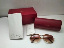 Occhiali CARTIER PARIS placcati in oro Romance Santos 58-18 VINTAGE