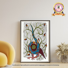Poster Gond Art tribale