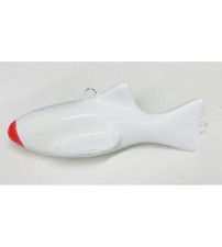 PB PESCE Fonderia Roma Affondatore Con Aletta Inox KG 4,750 Plastificato Bianc0