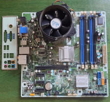 SCHEDA MADRE SOCKET 775 HP IPIEL-LA3 + Mascherina + CPU E8400 + Dissipatore CPU