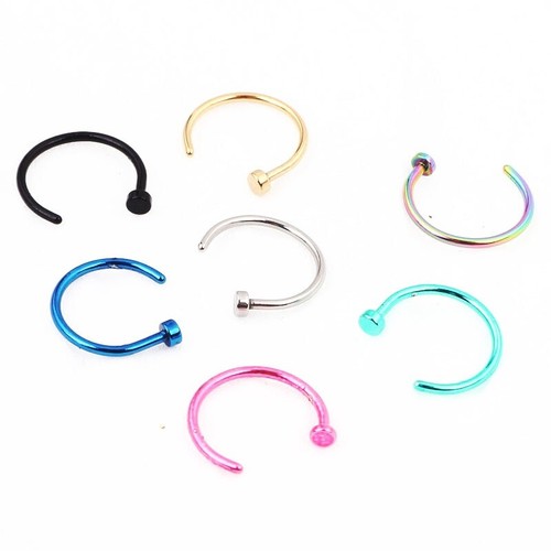 Naso anello finto hoop clip - hoop, on