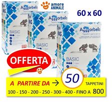 Assorbello BASIC 60x60 - Tappetini Assorbenti Cani 50- 100- 150- 200 fino 800 pz
