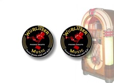 2 adesivi Johnny One Note Jukebox 5" vinile decalcomanie Wallbox 1015 850 juke box